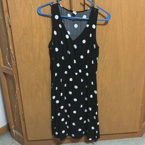 Old navy black and white polka dot dress